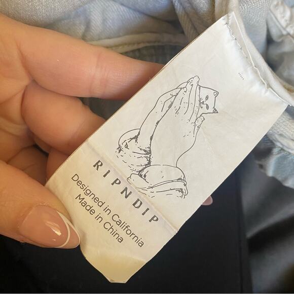 RIPNDIP Stop Being A P*ssy Denim Jacket - Picture 7 of 7